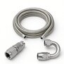 Arlows PTFE Stainless Set Dash 3, PTFE braided hose, 1 m, 180 degree and straight