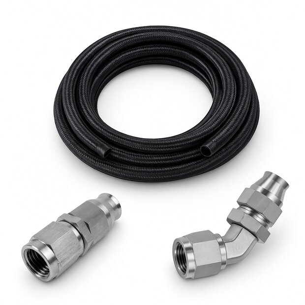Arlows PTFE Edelstahl Set Dash 3, PTFE-Nylon-Stahlflex, 1...